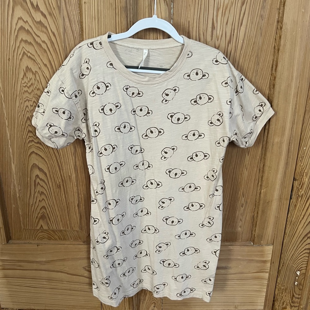 Rylee + Cru Cream koala Print dress